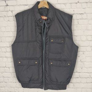 Ozark Trail Grey Puffy Vest Large Vintage Look